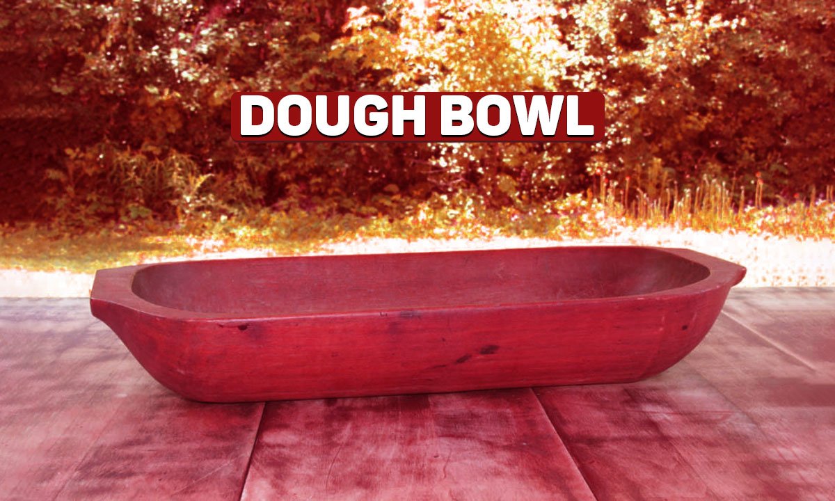 wooden Dough Bowl